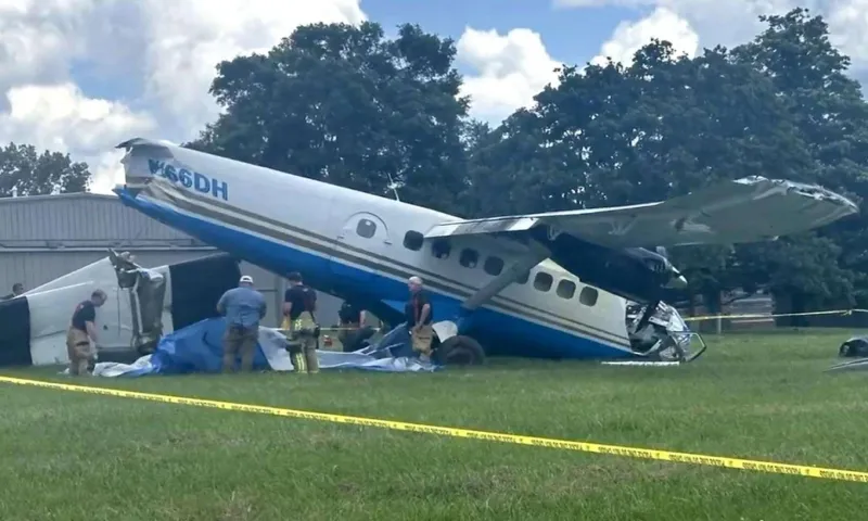 Mỹ: Máy bay chở người nhảy dù rơi ở Tennessee, nhiều người bị thương