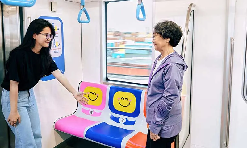Phát động “văn hóa metro” đổi màu Ghế ưu tiên