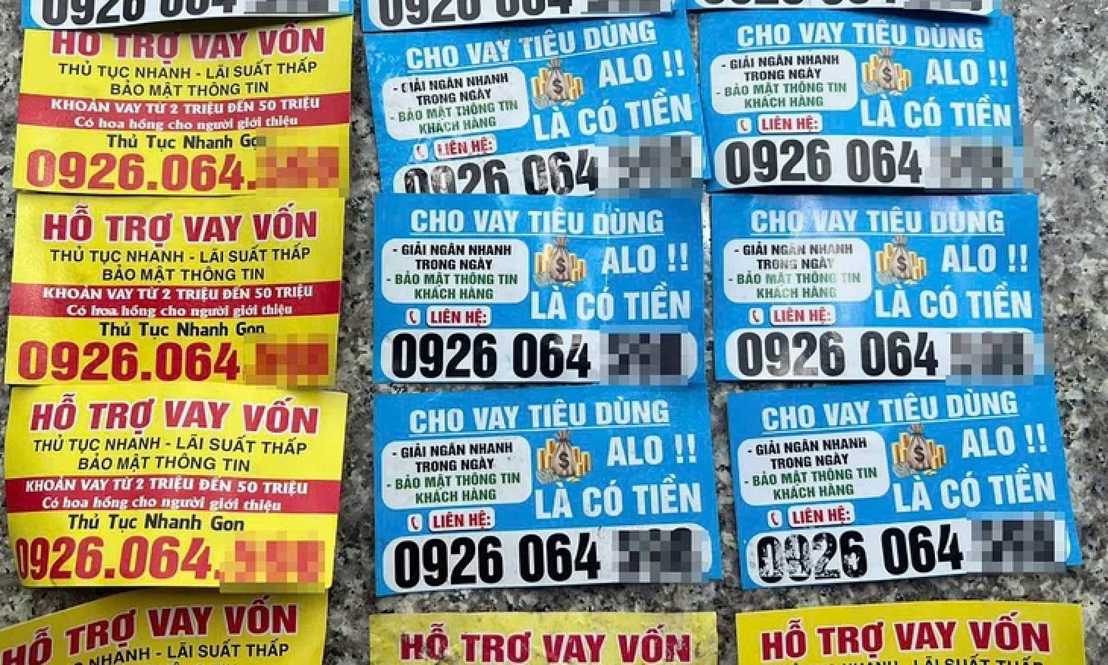 Phạt hai người phát tờ rơi cho vay tiêu dùng ở Kiên Giang