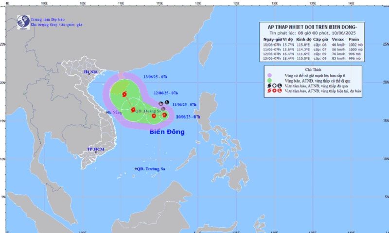 Bão số 1 vào Biển Đông 
