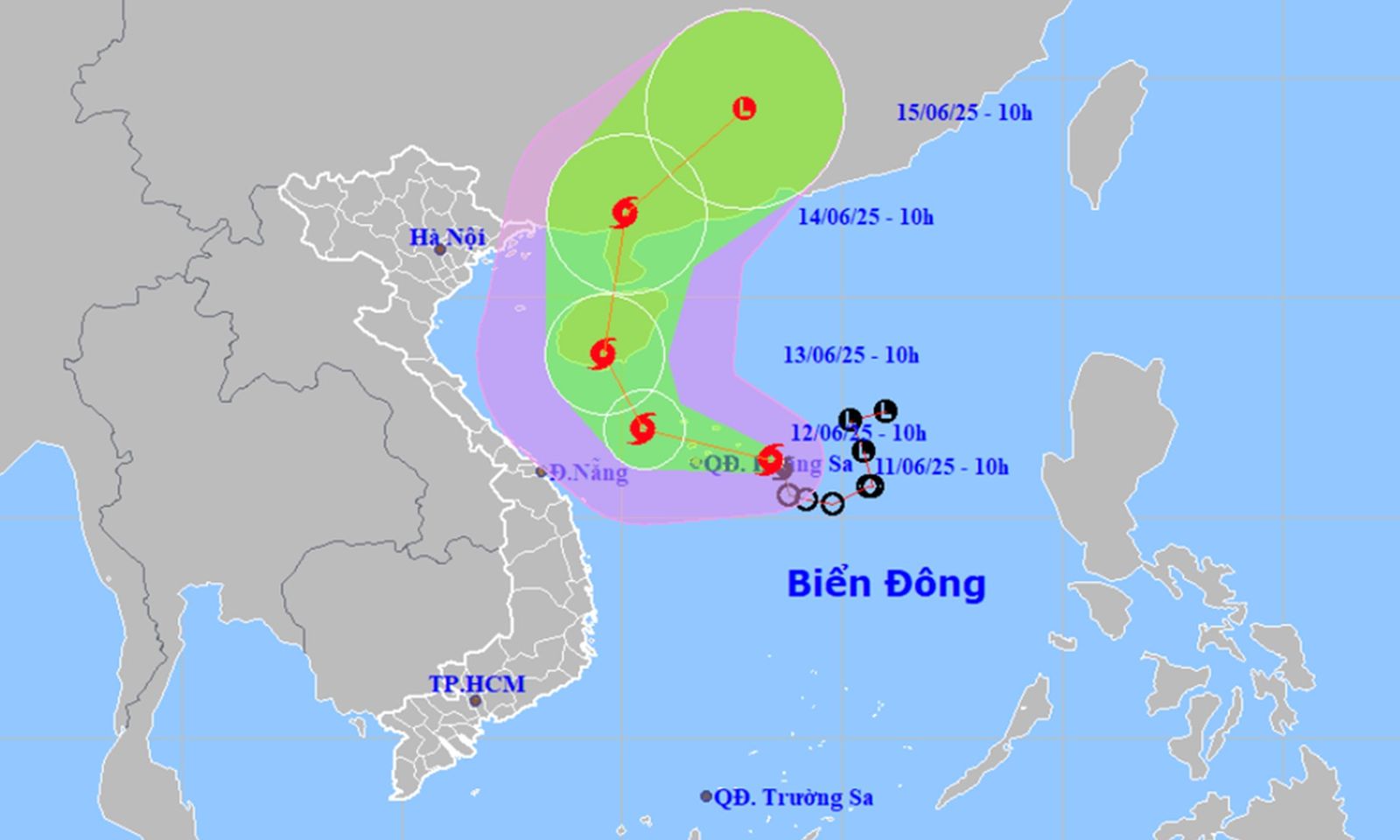 Bão số 1 có khả năng mạnh hơn nhưng đổi hướng
