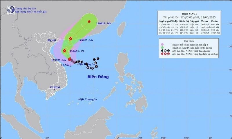 Bão số 1 có dấu hiệu suy yếu, mưa lớn vẫn kéo dài nhiều nơi