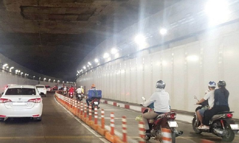 Các phương tiện không lưu thông qua đường hầm sông Sài Gòn từ 23 giờ ngày 27/6 đến 4 giờ ngày 28/6