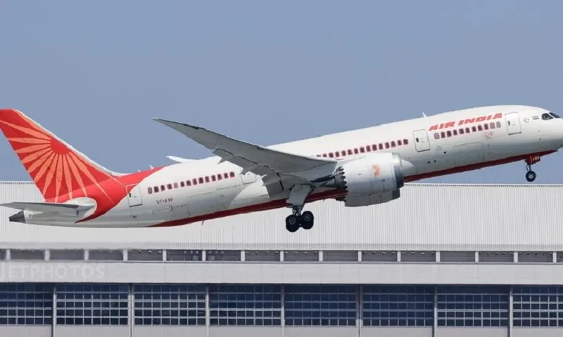 Một chiếc máy bay của hãng Air India - Ảnh Flightradar24