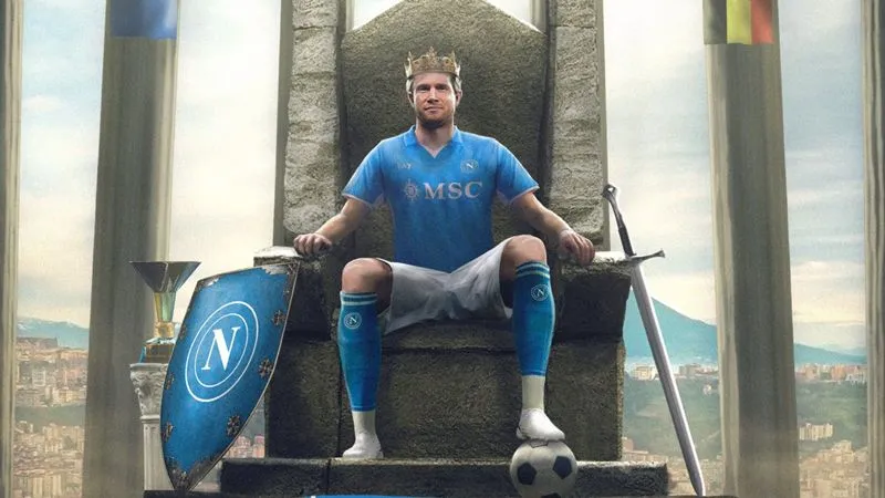 Kevin De Bruyne chính thức gia nhập Napoli. Ảnh: Internet