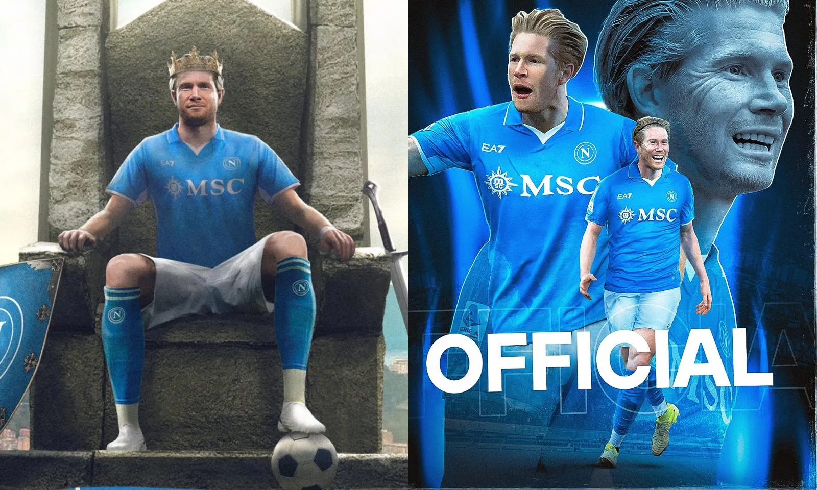 CHÍNH THỨC: Kevin De Bruyne gia nhập Napoli