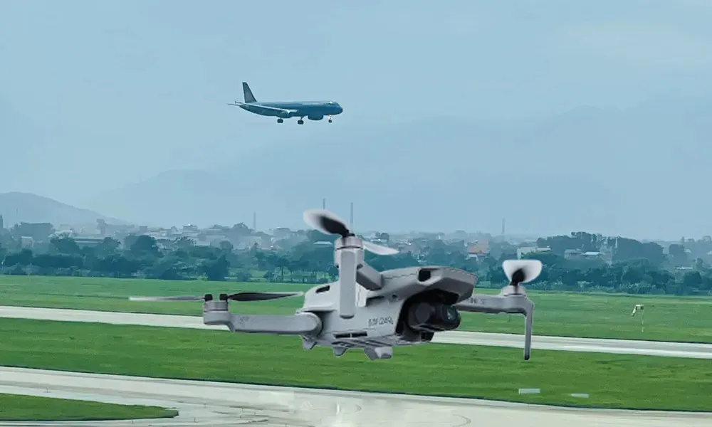 Tạm dừng hoạt động bay tại sân bay Thọ Xuân, truy tìm drone vi phạm