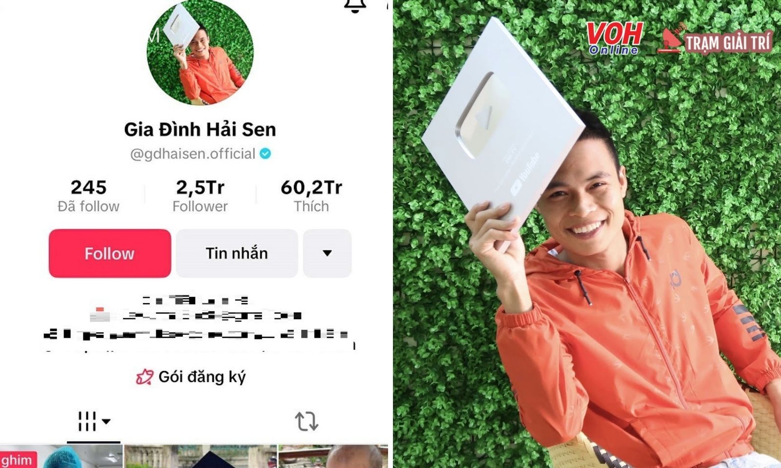 Bắt giữ chủ kênh Tiktok 2,5 triệu follow 