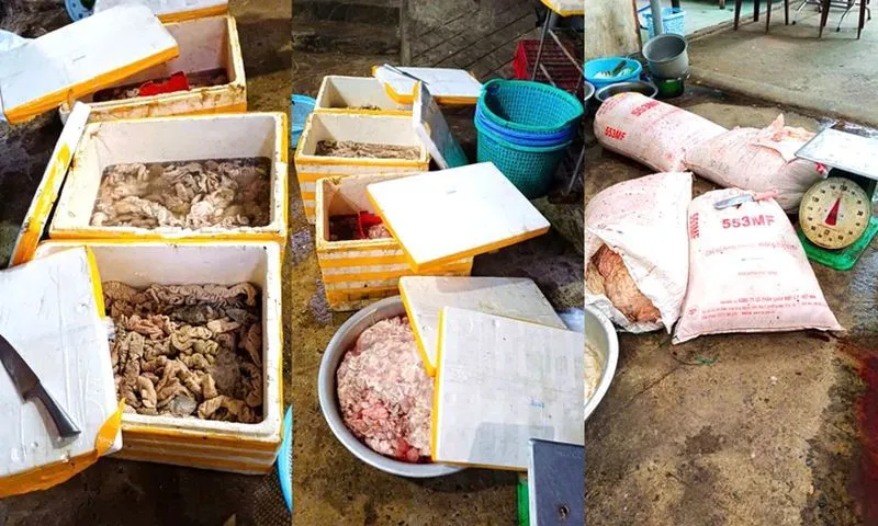 Xử phạt cơ sở xả thải gây ô nhiễm, tịch thu gần 3,5 tấn thực phẩm không rõ nguồn gốc