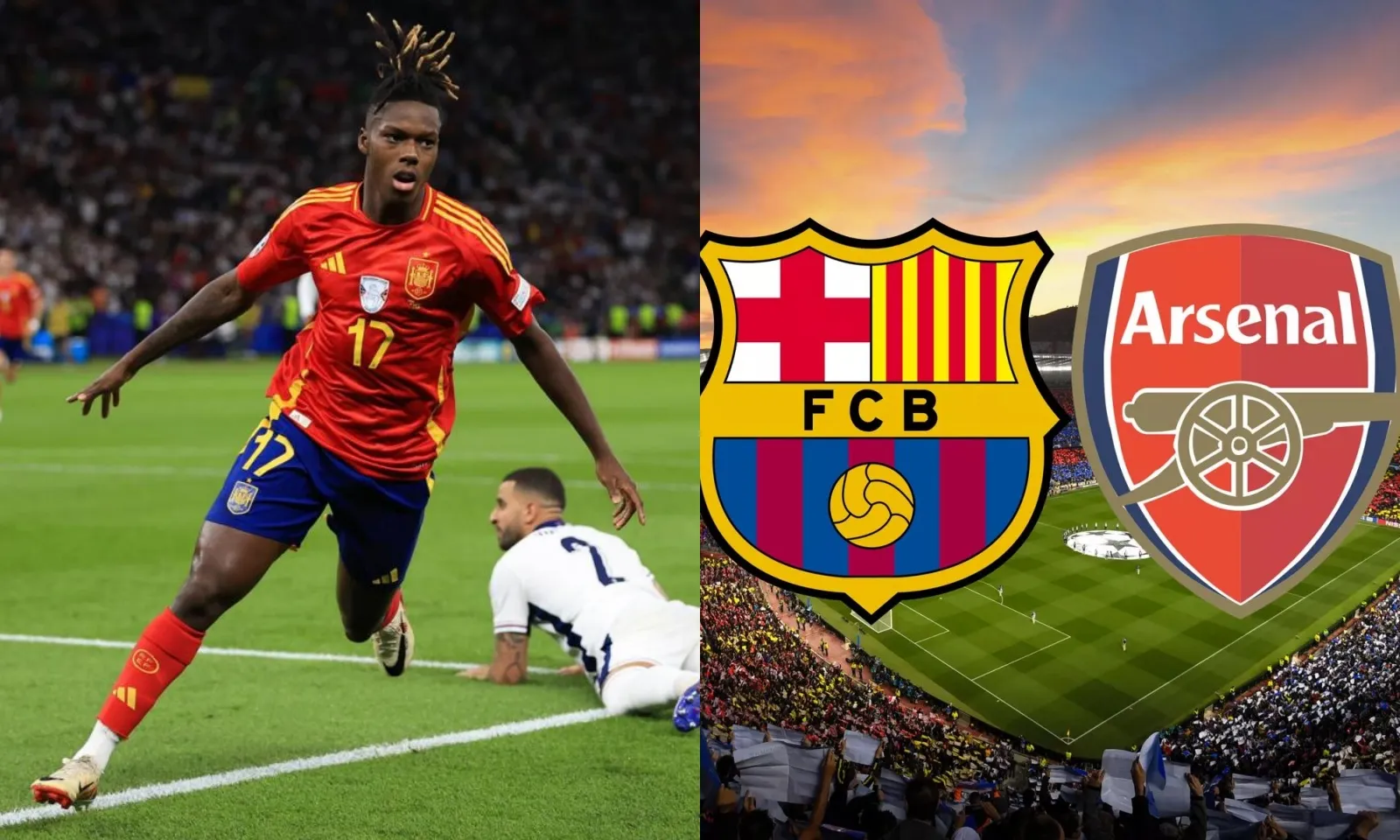 Arsenal bạo chi đoạt Nico Williams ngay trước mũi Barca