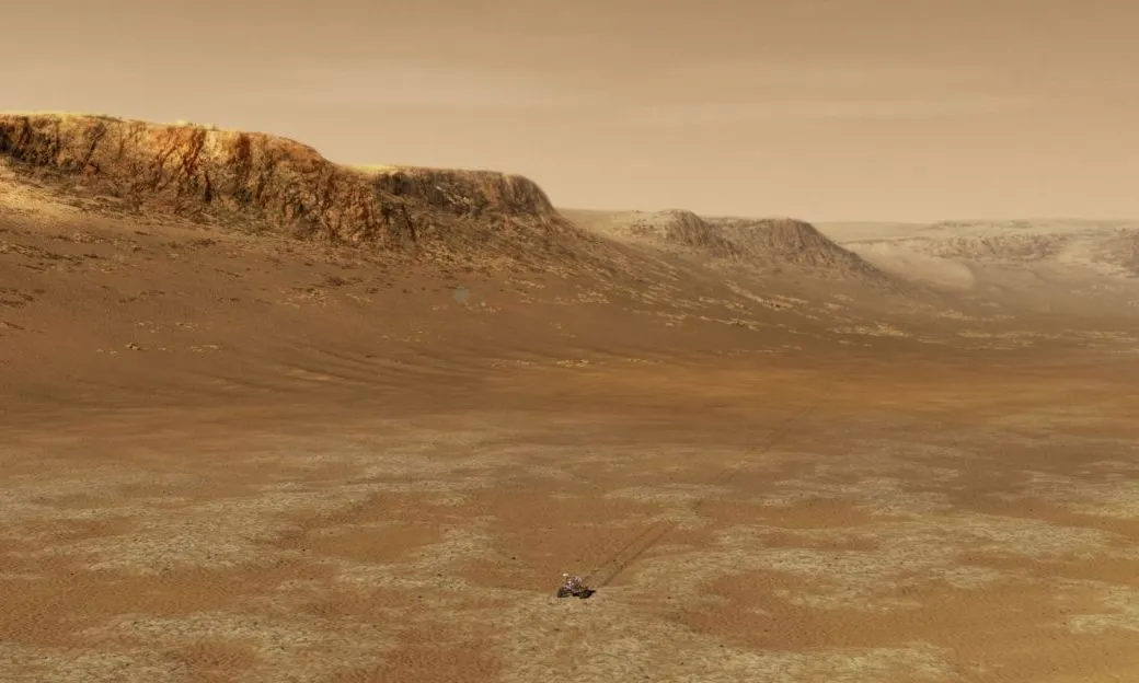 Phát hiện miệng núi lửa cổ đại trên Sao Hỏa: Hy vọng mới cho nghiên cứu về sự sống trên hành tinh đỏ