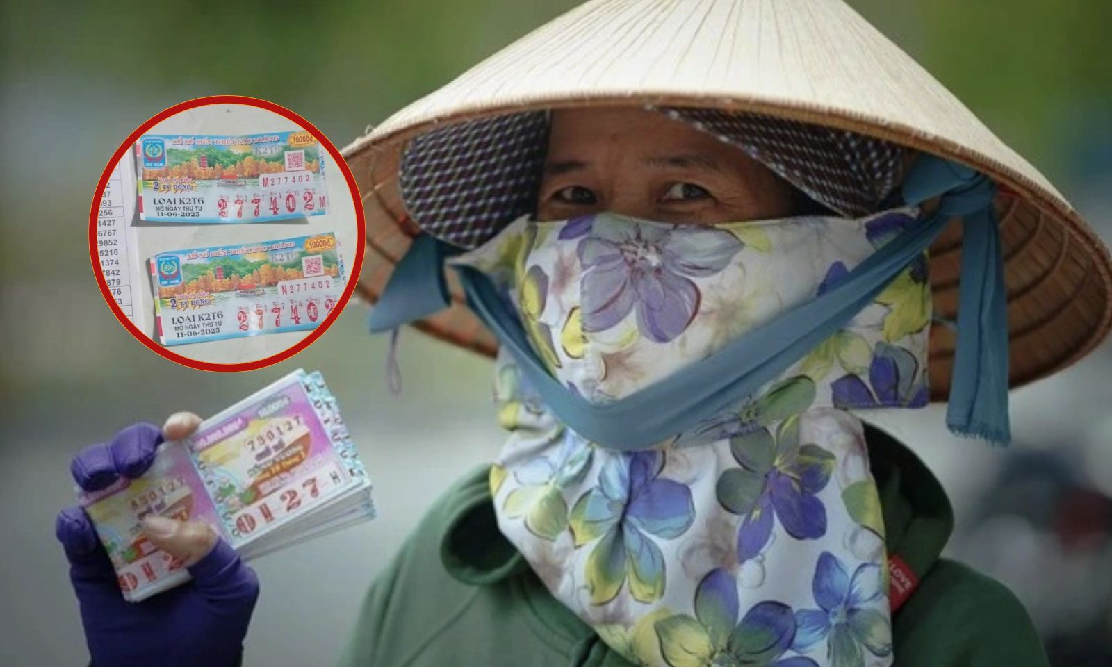 Giữ lại 2 tờ cuối ngày, vợ chồng bán vé số trúng độc đắc