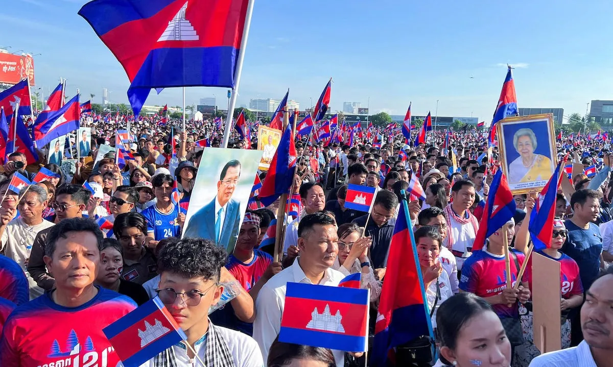 Chính phủ Campuchia tổ chức tuần hành quy mô lớn giữa lúc căng thẳng biên giới với Thái Lan