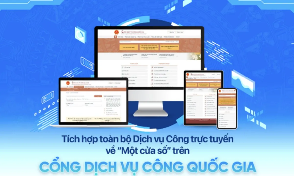 Thực hiện dịch vụ công trực tuyến trên một cổng duy nhất - Một cửa số