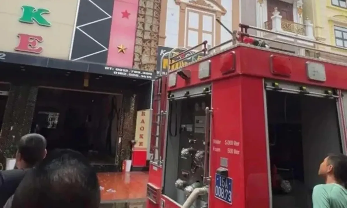 Một người tử vong trong vụ cháy quán karaoke ở Hải Phòng