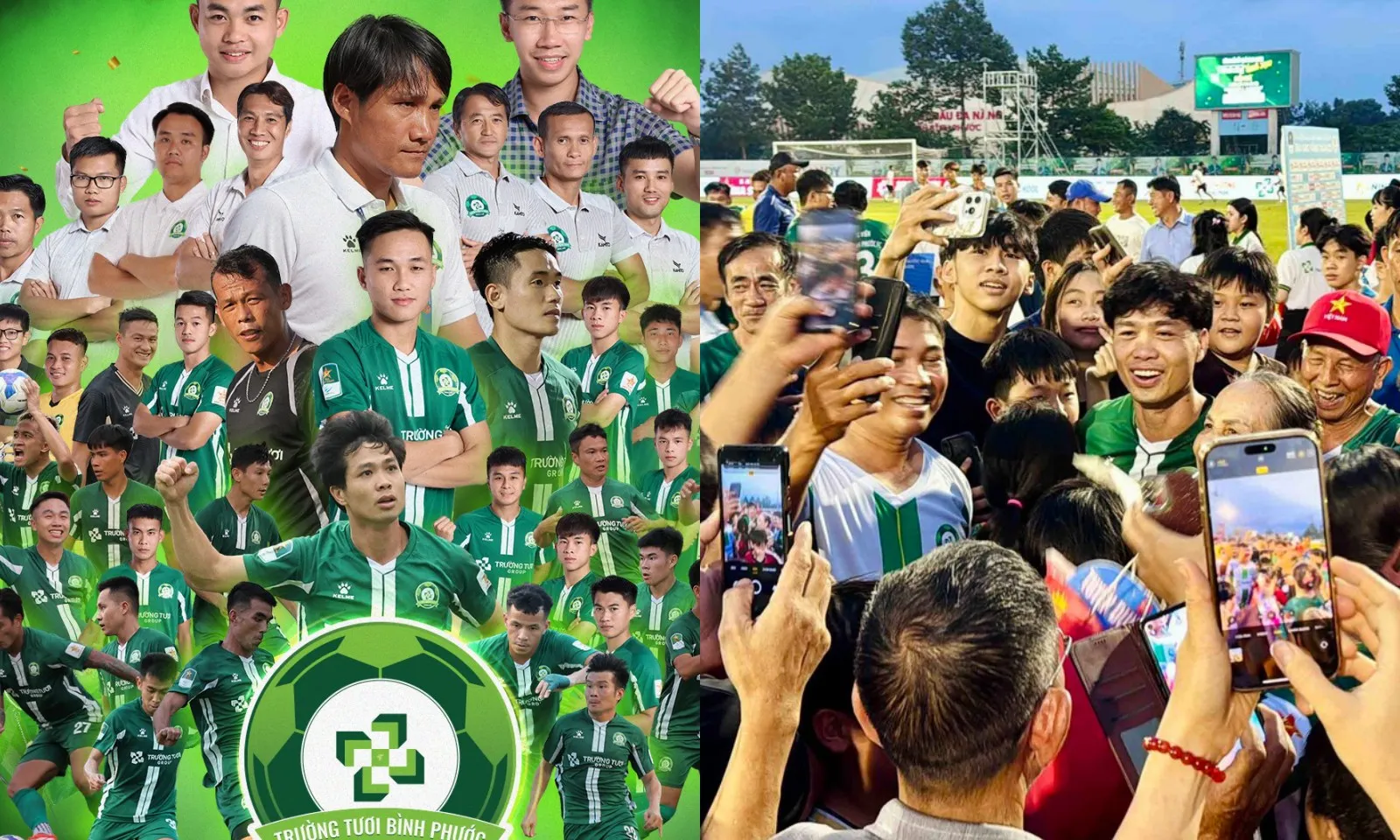 Công Phượng cầu cứu giữa vòng vây fan hâm mộ ăn mừng huy chương bạc