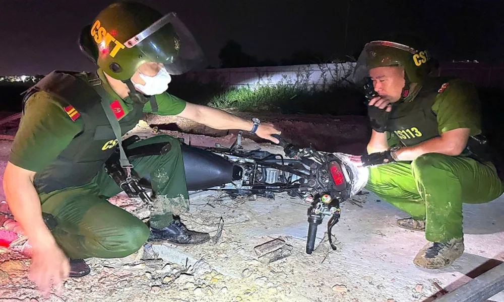 Cảnh sát 113 nổ súng trấn áp nhóm “quái xế” mang hung khí ở Đà Nẵng