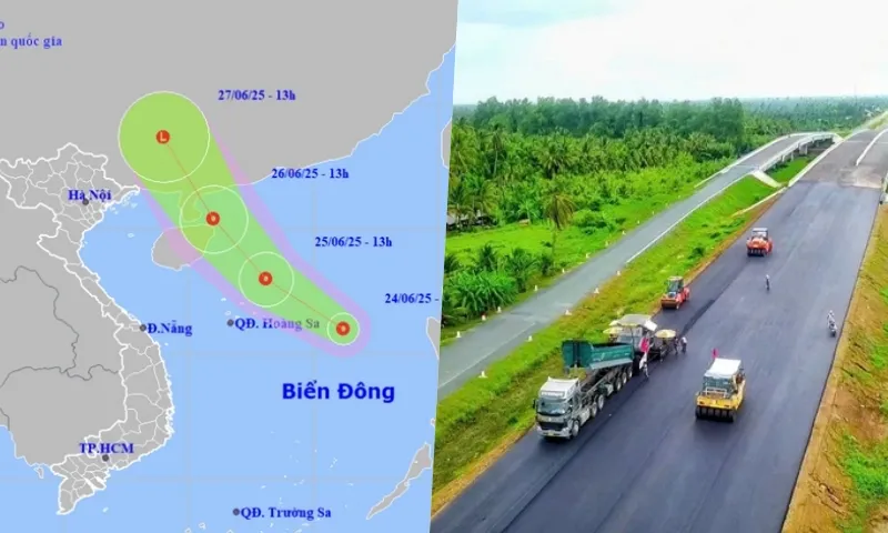 Điểm tin chiều 24/6: Áp thấp nhiệt đới trên biển Đông | Cầu Rạch Miễu 2 đã hoàn thành 95%