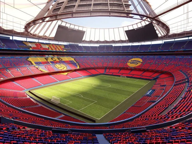 Sân Camp Nou được nâng cấp lên sức chứa 105.000 người. Ảnh: Internet