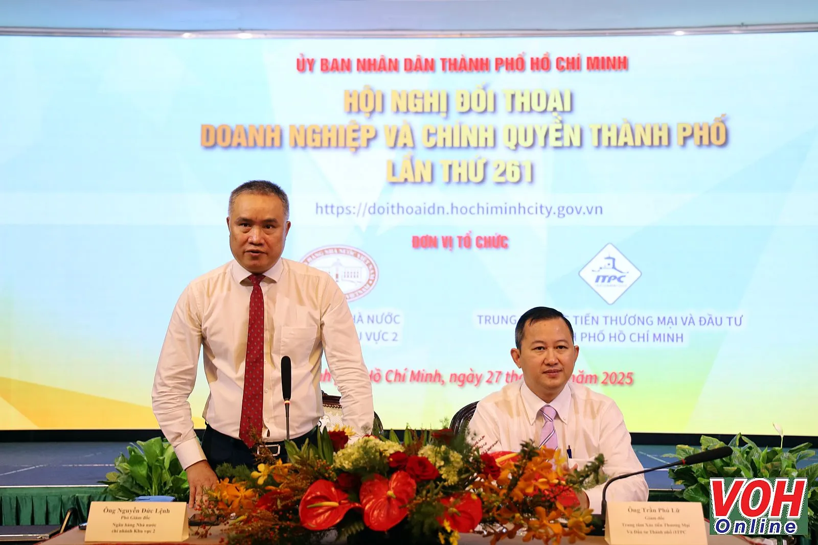 Ông Nguyễn Đức Lệnh, Phó Giám đốc NHNN chi nhánh Khu vực II (đang phát biểu)_voh