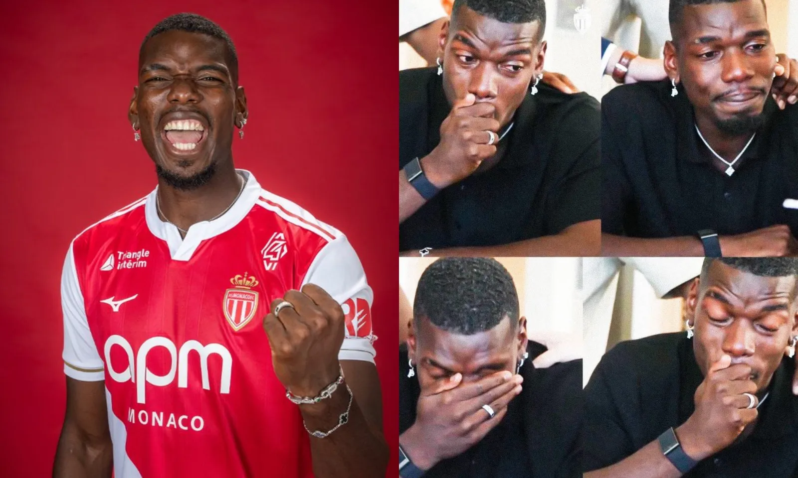 Pogba gục khóc nức nở ra mắt CLB mới