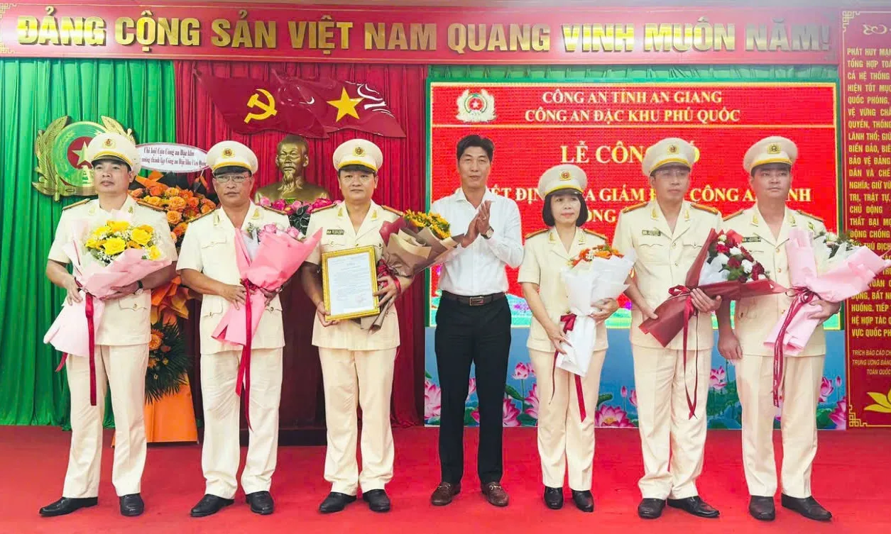 Công an đặc khu Phú Quốc chính thức ra mắt, bổ nhiệm lãnh đạo chủ chốt