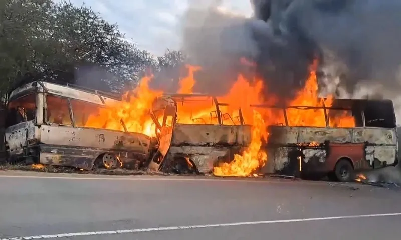 Tai nạn kinh hoàng ở Tanzania: Xe buýt chở khách dự đám cưới bốc cháy, hàng chục người tử vong