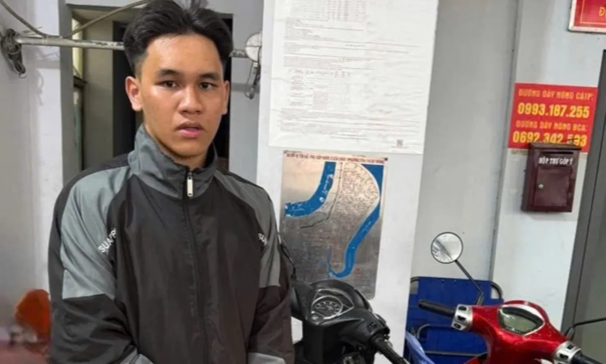 Bắt nhanh thiếu niên trộm xe máy