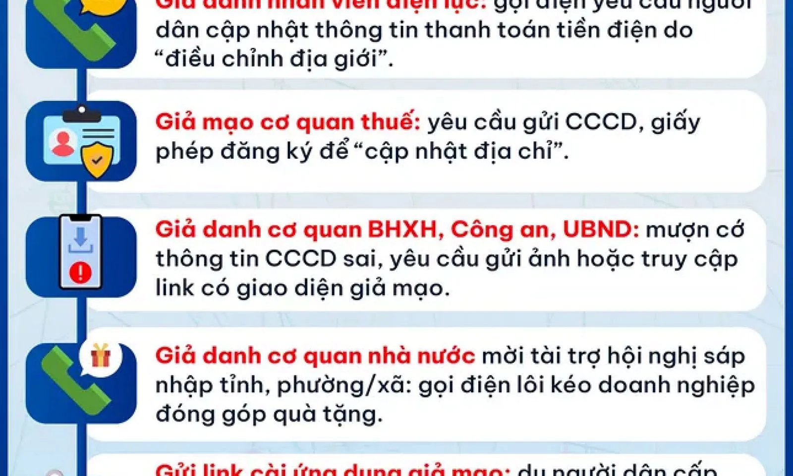 Cảnh báo thủ đoạn lừa đảo mới lợi dụng việc điều chỉnh địa giới hành chính