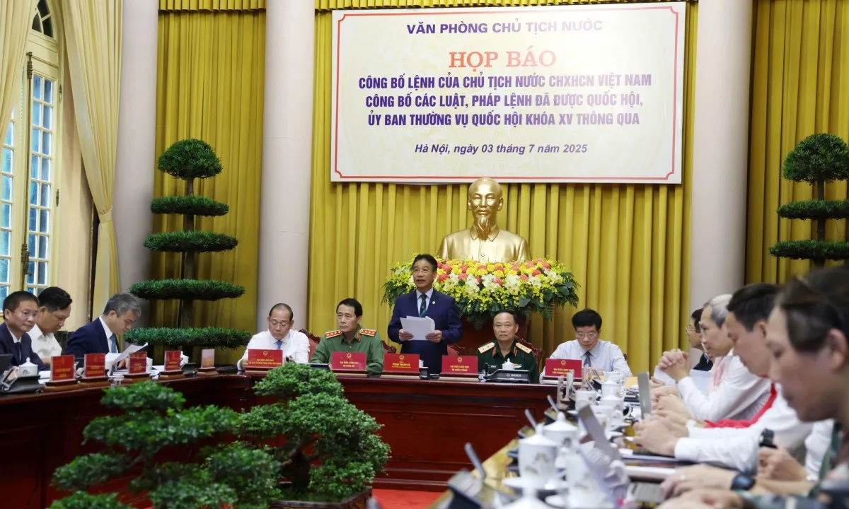 Công bố Lệnh của Chủ tịch nước về 16 luật, pháp lệnh vừa được thông qua