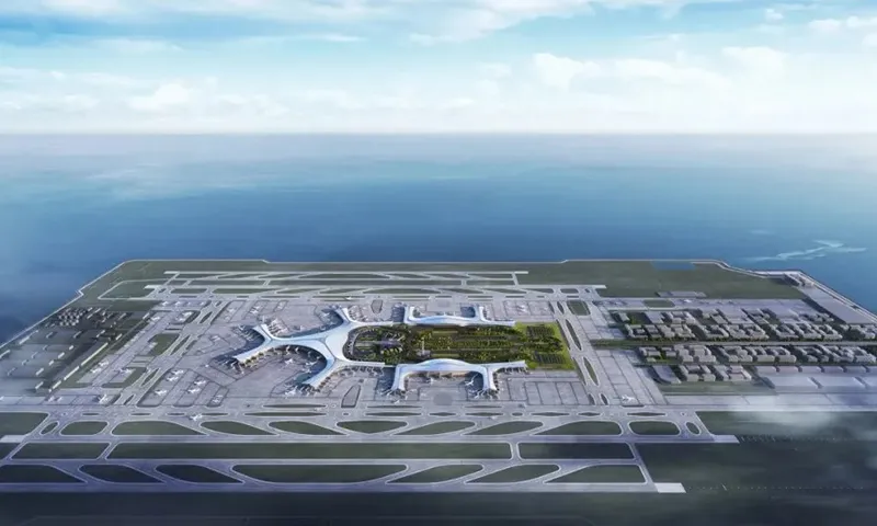Trung Quốc xây sân bay Jinzhouwan trên đảo nhân tạo lớn nhất thế giới