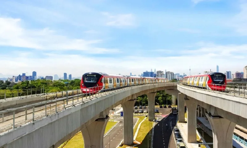 Dự án tuyến đường sắt đô thị (MRT) Putrajaya tại Kuala Lumpur (Malaysia) - Ảnh Gamuda Land