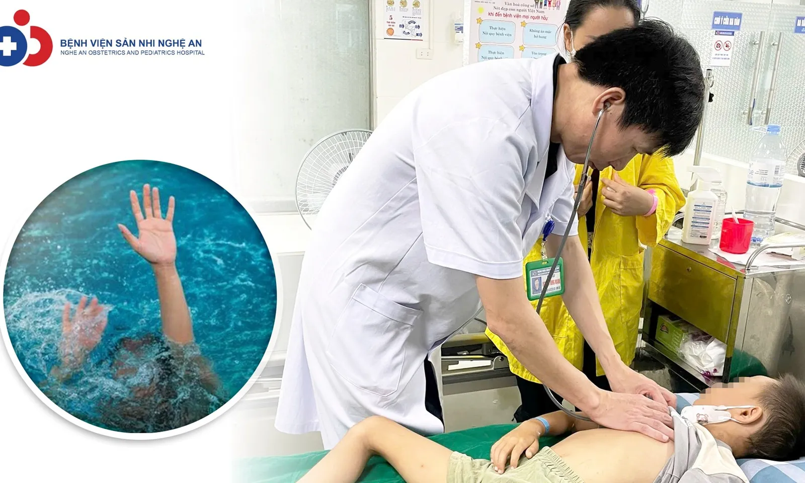 Cứu sống bé trai ngừng thở, ngừng tim do đuối nước