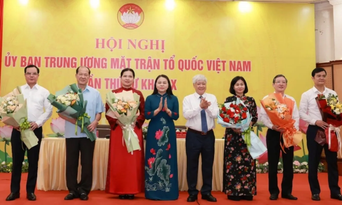 Ủy ban Trung ương MTTQ Việt Nam bổ sung 6 phó Chủ tịch mới