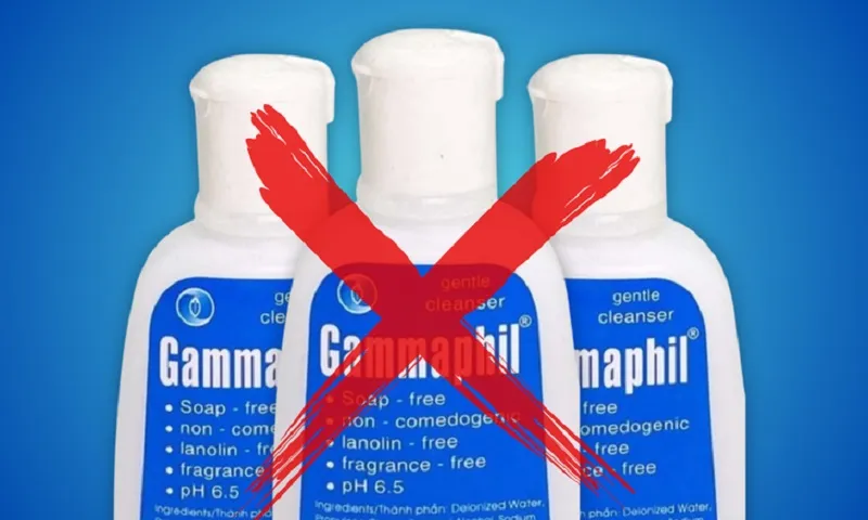 Thu hồi toàn quốc sữa rửa mặt Gammaphil do chứa chất không công bố