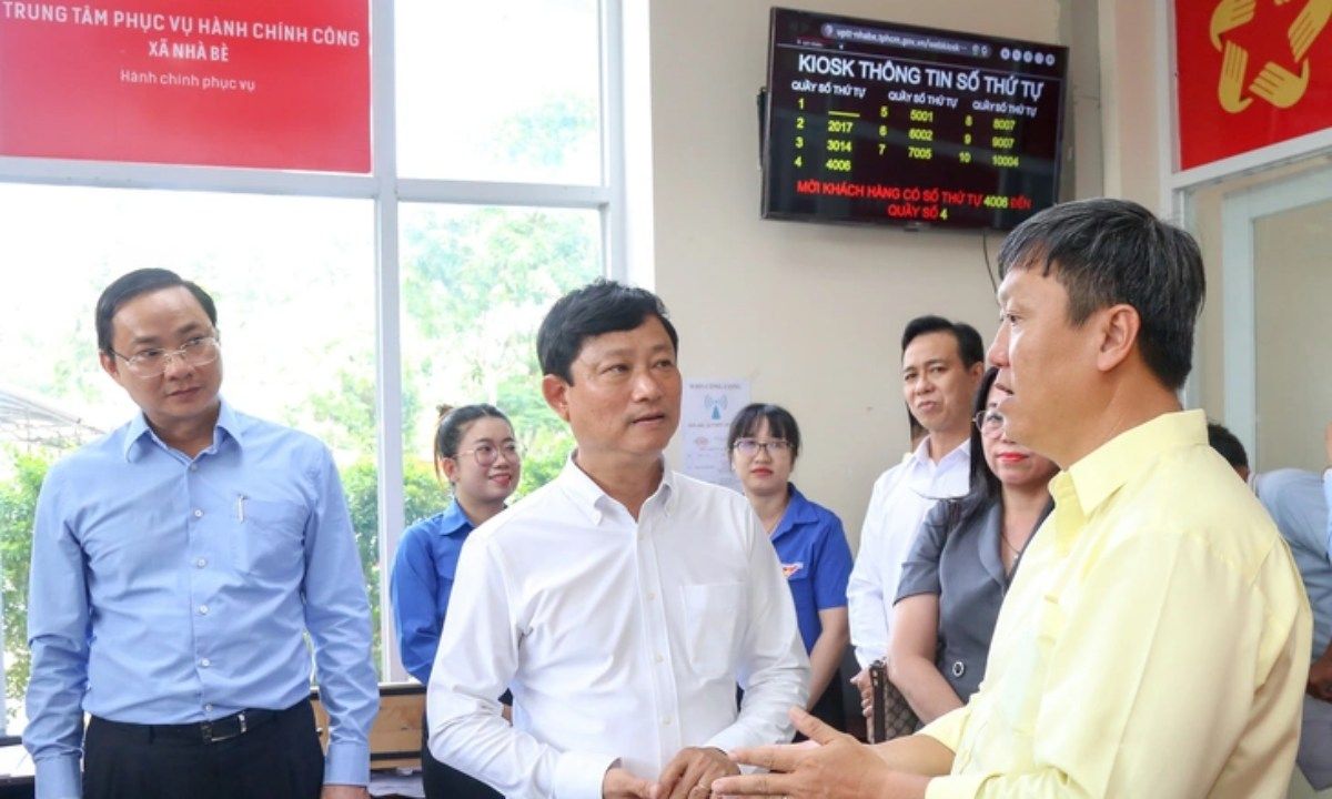 Xã Nhà Bè: 100% hồ sơ đều giải quyết đúng hạn