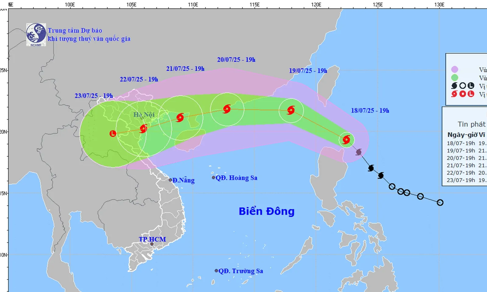 Bão WIPHA đang tiếp tục mạnh lên