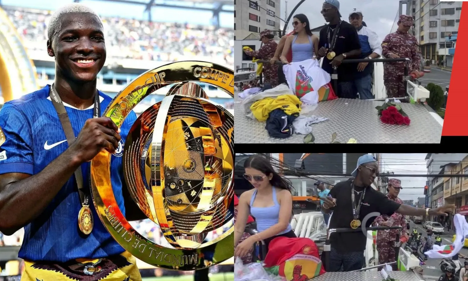 Sao Chelsea diễu hành trên xe cứu hỏa, được quân đội hộ tống