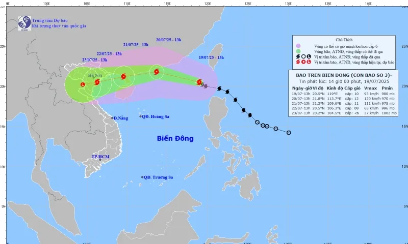 Bão số 3 có xu hướng mạnh lên nhanh