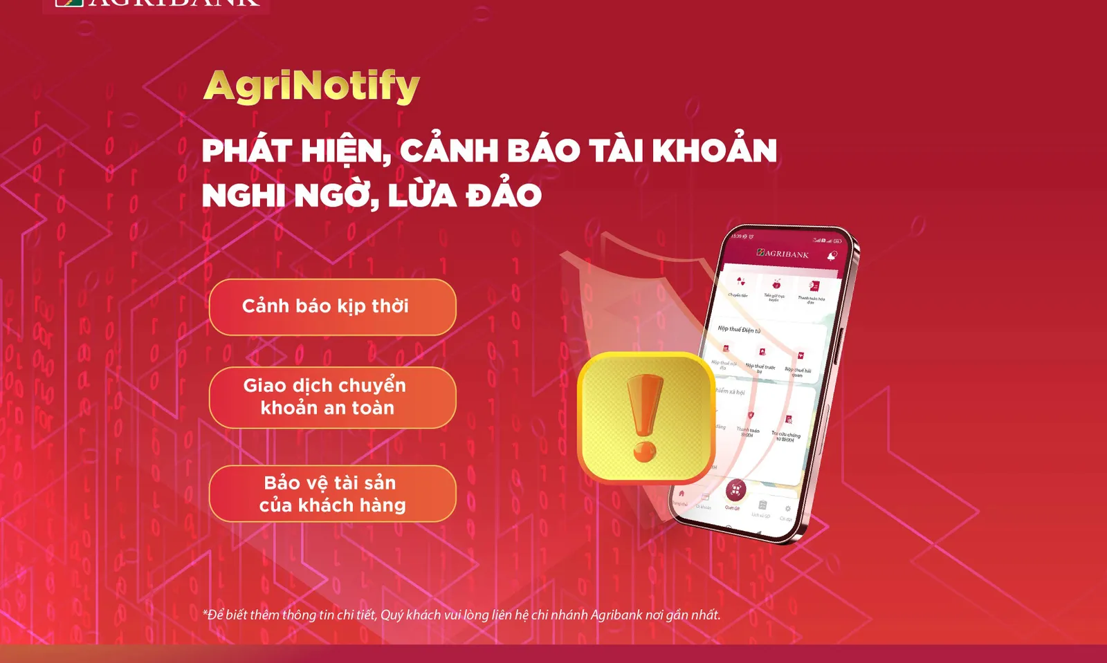 Agribank tăng cường biện pháp bảo vệ tài khoản khách hàng