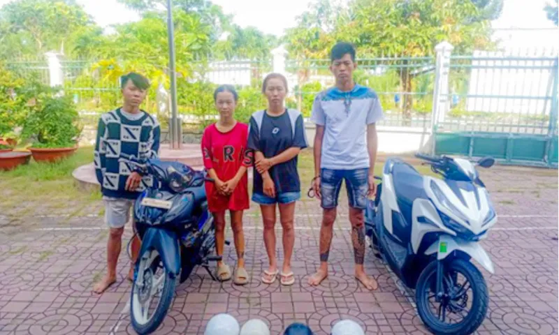 Bắt nhóm thanh thiếu niên mang dao đi cướp xe ở Cần Thơ 