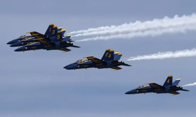Phi đội biểu diễn bay Blue Angels của Hải quân đã biểu diễn trên khắp đất nước kể từ năm 1946  Chip Somodevilla Getty Images 