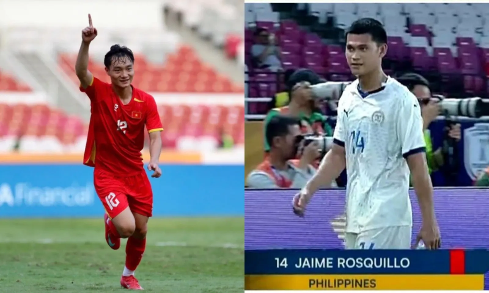 Trọng tài rút thẻ đỏ nhầm người ở trận U23 Việt Nam - U23 Philippines