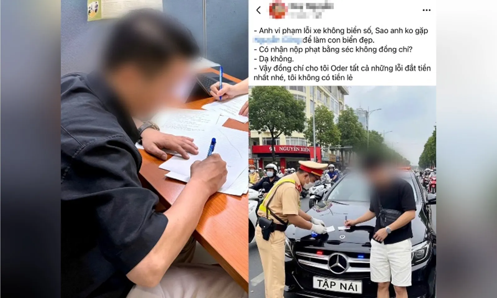 Nam thanh niên sử dụng AI tạo và đăng hình ảnh sai sự thật về lực lượng cảnh sát giao thông