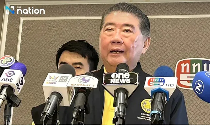 Quyền Thủ tướng Thái Lan Phumtham Wechayachai nêu điều kiện ngừng bắn với Campuchia. Ảnh NATION THAILAND
