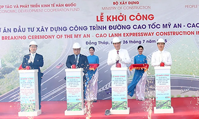 Khởi công tuyến cao tốc Mỹ An - Cao Lãnh