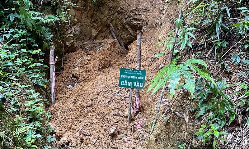 Triệt phá các điểm khai thác vàng không phép trong rừng phòng hộ Đắk Glong