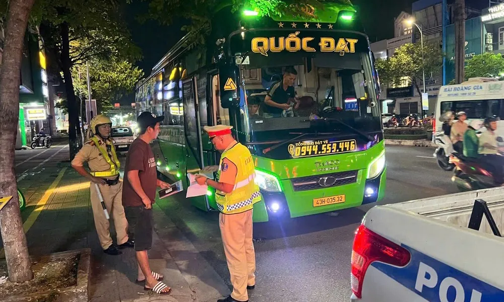 Đà Nẵng: Xử lý hơn 345 trường hợp vi phạm sau 5 ngày tổng kiểm soát phương tiện vận tải