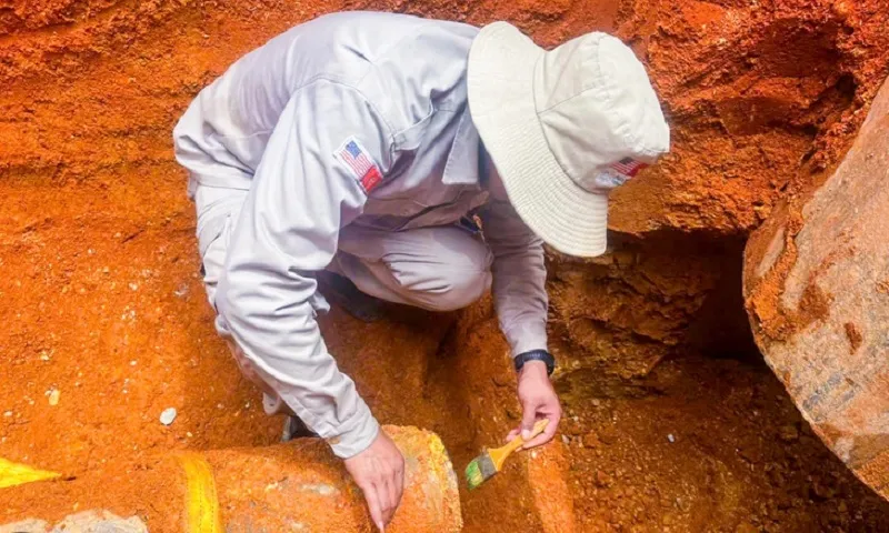 Xử lý thành công một quả bom MK82 lớn tại công trường xây dựng 