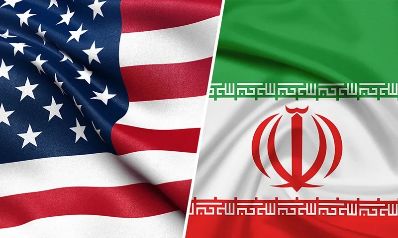 cờ mỹ và cờ Iran